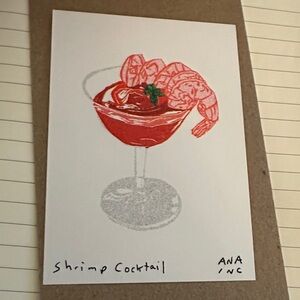 Anastasia Inciardi prints Shrimp Cocktail Art Print